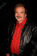 Smiling middle aged man