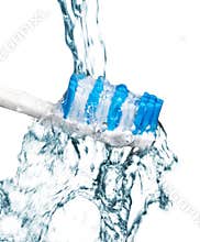 Tooth brush under water