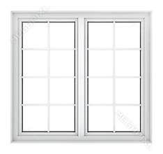 Plastic window frame