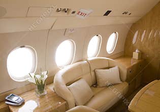 Business jet interior