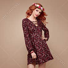 Autumn Fall Fashion.Redhead Woman, Curly Hairstyle