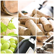Wine collage