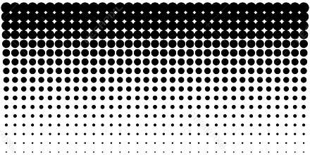Gradient halftone dots background, horizontal template using halftone dots pattern. Vector illustration