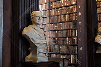 Newton bust in Trinity College