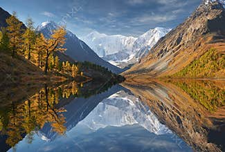 Beautiful autumn landscape, Altai mountains Russia.