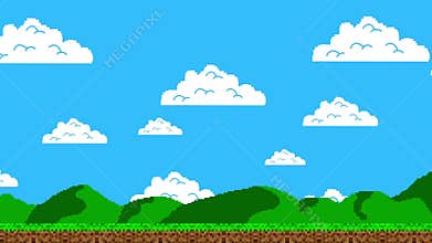 Walking Through Platform Level of an Arcade Video Game
