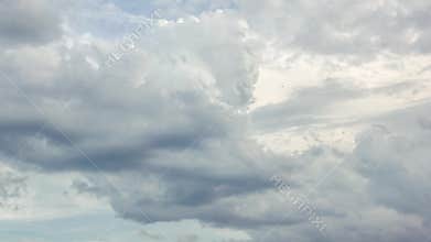 Dense storm clouds time lapse