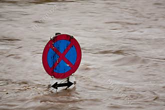 Flooding in flood after rain