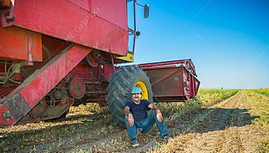 Farmer on a break