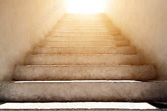 Stairs up and the sunlight