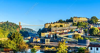 Bristol harbourside at sunrise
