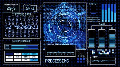 HUD Futuristic technological background