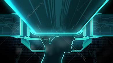 The CPU is installed in the brain, replacing, recovery the mind, consciousness, memory