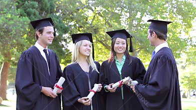 Group Of Students Attending Graduation Ceremony