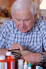 Grandpa's empty wallet