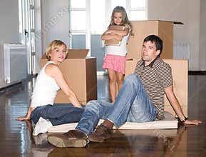 Family moving house