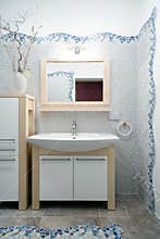 Fragment of a new bathroom