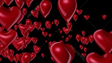3D Heart Transition with alpha channel