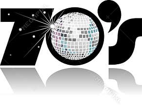 Retro Seventies Disco Ball/eps