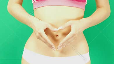 Perfect woman belly