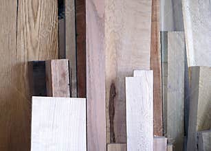 A Stack of Different Types of Wood.