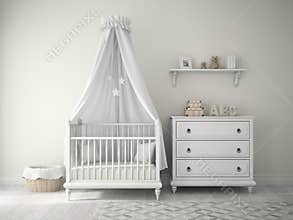 Part of classic children room
