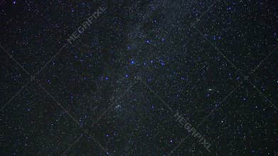 Universe and milky way stars in night sky