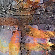 Paint Strokes Rust Abstract