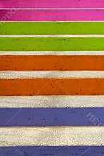 Colourful steps