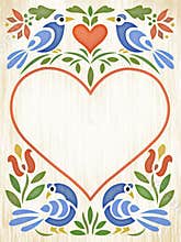 Folk Art Heart