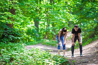 Fitness healthy lifestyle of young couples