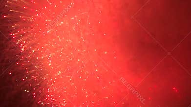 Orange Glow Fireworks