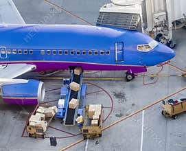 Cargo being loaded onto aircraft
