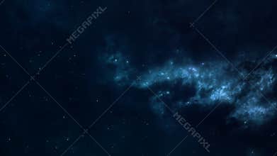 Space Flight In The Nebula Aquarius