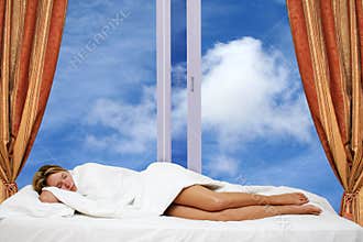 Woman Sleeping by Window