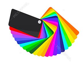 Car wrapping film color palette swatch