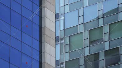 Office building exterior, zoom out