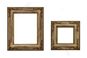 Gold plated wooden picture frames
