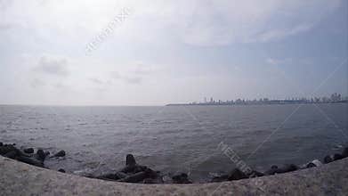 Marine Drive the Queen's necklace, Mumbai, India.