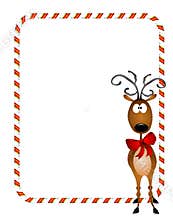 Reindeer Xmas Border