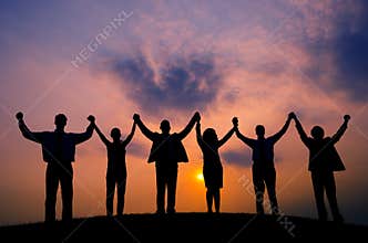 Business People Togetherness Corporate Team Unity Concept