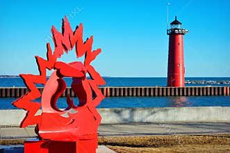 North Pier Lighthouse Kenosha, Wisconsin