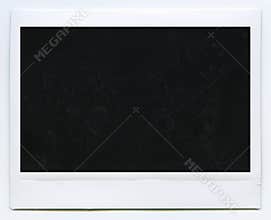 Polaroid photo frame on white background