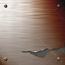 Cracked steel plate