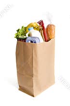 Paper Bag full of Groceries