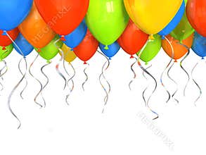 Party balloons background