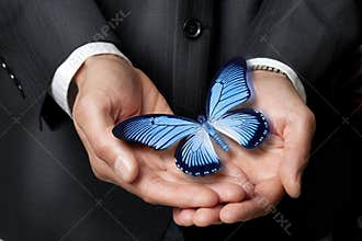 Butterfly Business Ethics Hands Philanthropy