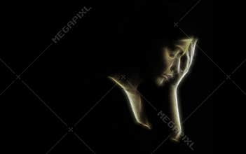 Depression concept – sad woman