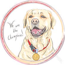 Vector dog breed Labrador Retriever champion