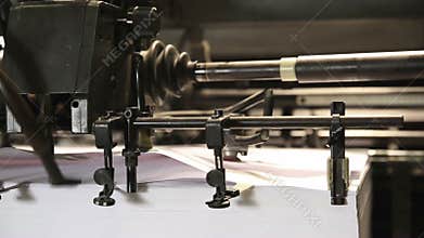 Printing offset machine paper printing detail
